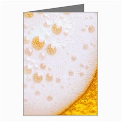 Beer Foam Texture Macro Liquid Bubble Greeting Card