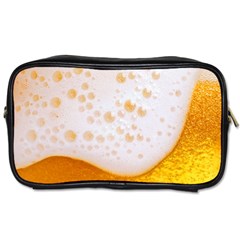 Beer Foam Texture Macro Liquid Bubble Toiletries Bag (two Sides)