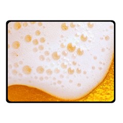 Beer Foam Texture Macro Liquid Bubble Fleece Blanket (small)