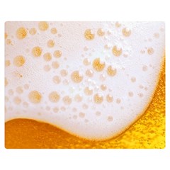 Beer Foam Texture Macro Liquid Bubble Two Sides Premium Plush Fleece Blanket (medium)