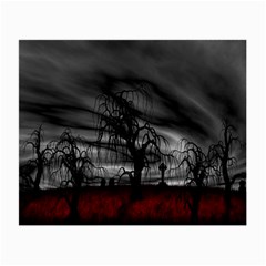 Grave Yard Dark Fantasy Trees Small Glasses Cloth