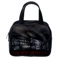 Grave Yard Dark Fantasy Trees Classic Handbag (one Side)