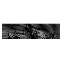 Grave Yard Dark Fantasy Trees Oblong Satin Scarf (16  X 60 )