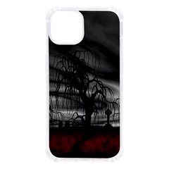 Grave Yard Dark Fantasy Trees Iphone 13 Tpu Uv Print Case by Cemarart