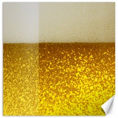 Light Beer Texture Foam Drink In A Glass Canvas 20  X 20 