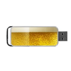 Light Beer Texture Foam Drink In A Glass Portable Usb Flash (one Side)