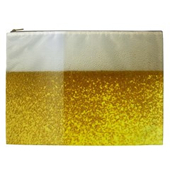 Light Beer Texture Foam Drink In A Glass Cosmetic Bag (xxl)