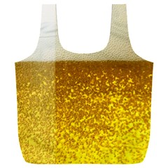 Light Beer Texture Foam Drink In A Glass Full Print Recycle Bag (xxxl)