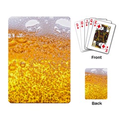 Liquid Bubble Drink Beer With Foam Texture Playing Cards Single Design (rectangle)