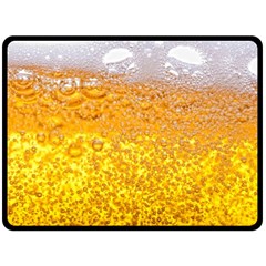 Liquid Bubble Drink Beer With Foam Texture Two Sides Fleece Blanket (large)