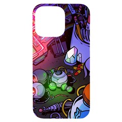 Graffiti Corazones Kingdom Saga Super Iphone 14 Pro Max Black Uv Print Case by Cemarart