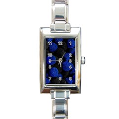 Raspberry One Edge Rectangle Italian Charm Watch