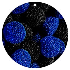 Raspberry One Edge UV Print Acrylic Ornament Round