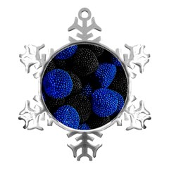 Raspberry One Edge Metal Small Snowflake Ornament