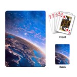 Earth Blue Galaxy Sky Space Playing Cards Single Design (Rectangle) Back