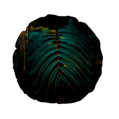 Dark Green Leaves Leaf Standard 15  Premium Round Cushions