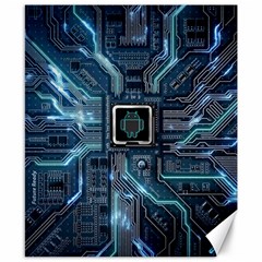 Circuit Board Motherboard Canvas 8  X 10 