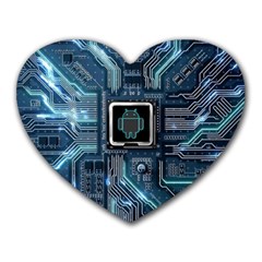 Circuit Board Motherboard Heart Mousepad