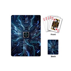 Circuit Board Motherboard Playing Cards Single Design (mini)