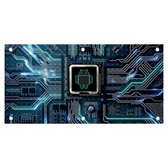 Circuit Board Motherboard Banner And Sign 6  X 3  by Cemarart