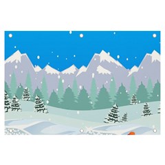 Snowman Orest Snowflakes Banner And Sign 6  X 4  by Hannah976