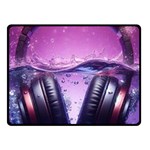 Headphones Sound Audio Music Radio Fleece Blanket (Small) 50 x40  Blanket Front