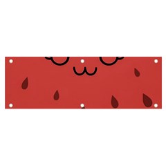 Watermelon Lock Love Banner And Sign 6  X 2  by Cemarart