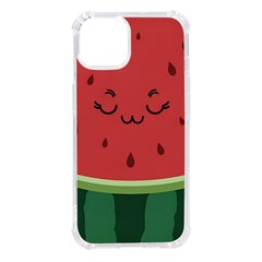 Watermelon Lock Love Iphone 14 Tpu Uv Print Case by Cemarart