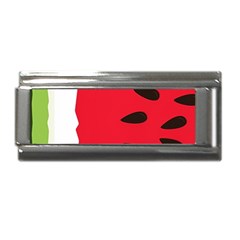 Watermelon Black Green Melon Red Superlink Italian Charm (9mm)