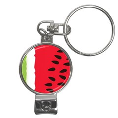 Watermelon Black Green Melon Red Nail Clippers Key Chain