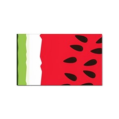 Watermelon Black Green Melon Red Sticker Rectangular (10 pack)