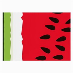 Watermelon Black Green Melon Red Large Glasses Cloth (2 Sides)