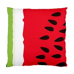 Watermelon Black Green Melon Red Standard Cushion Case (one Side)