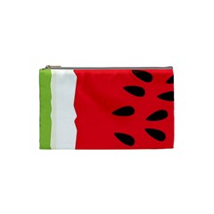 Watermelon Black Green Melon Red Cosmetic Bag (Small)