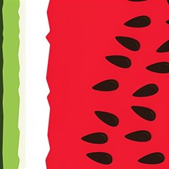 Watermelon Black Green Melon Red Play Mat (Square)