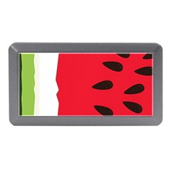 Watermelon Black Green Melon Red Memory Card Reader (mini) by Cemarart