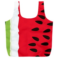 Watermelon Black Green Melon Red Full Print Recycle Bag (XXL)