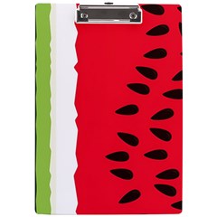 Watermelon Black Green Melon Red A4 Acrylic Clipboard