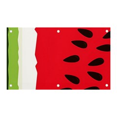 Watermelon Black Green Melon Red Banner and Sign 5  x 3 