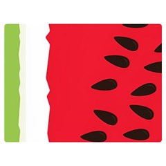 Watermelon Black Green Melon Red Premium Plush Fleece Blanket (Extra Small)