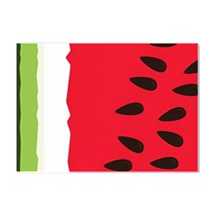 Watermelon Black Green Melon Red Crystal Sticker (A4)