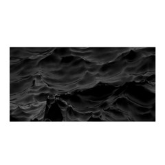 Black Sea Minimalist Dark Aesthetics Vaporwave Satin Wrap 35  X 70 