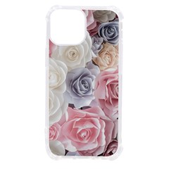 Pastel Rose Flower Blue Pink White Iphone 13 Mini Tpu Uv Print Case