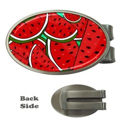 Summer Watermelon Fruit Money Clips (oval) 