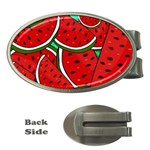 Summer Watermelon Fruit Money Clips (Oval)  Front