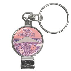 Ramen Kawaii Aesthetic Pink Nail Clippers Key Chain