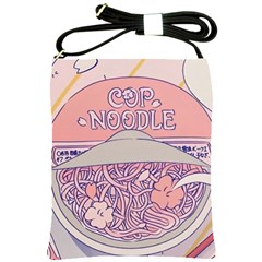 Ramen Kawaii Aesthetic Pink Shoulder Sling Bag