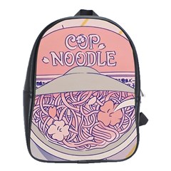 Ramen Kawaii Aesthetic Pink School Bag (xl)