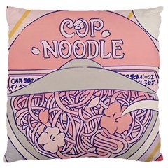 Ramen Kawaii Aesthetic Pink Standard Premium Plush Fleece Cushion Case (two Sides)