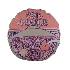 Ramen Kawaii Aesthetic Pink Standard 15  Premium Flano Round Cushions